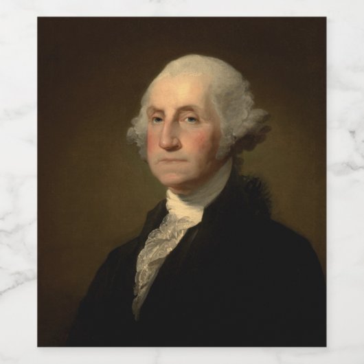 George Washington Erster amerikanischer Präsident  Weinetikett (Einzelnes Label)