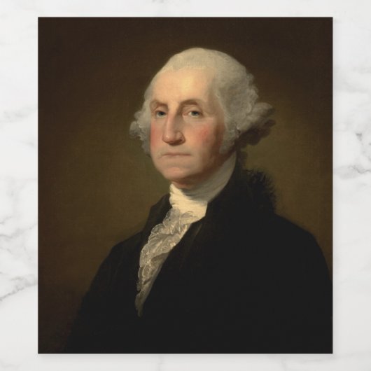 George Washington Erster amerikanischer Präsident  Weinetikett (Einzelnes Label)