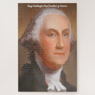 George Washington Erster Präsident Amerikas. Jigsa Puzzle