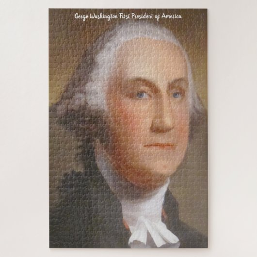 George Washington Erster Präsident Amerikas. Jigsa Puzzle (Vertikal)