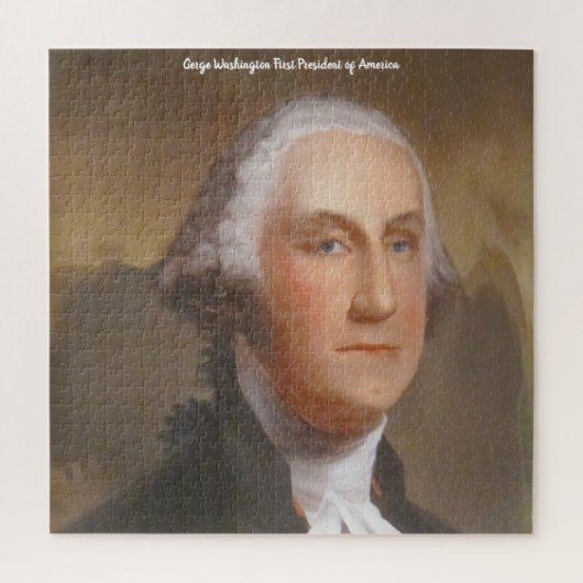 George Washington Erster Präsident Amerikas. Puzzle (Vertikal)