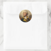 George Washington, Erster US-Präsident Runder Aufkleber (Tasche)