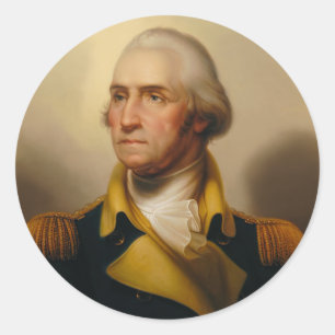 George Washington, Erster US-Präsident Runder Aufkleber