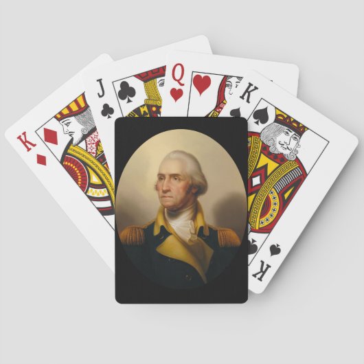 George Washington, Erster US-Präsident Spielkarten (Rückseite)