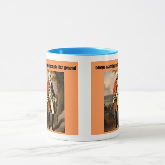george Washington facing british generals Tasse (Zentrum)