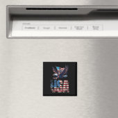 George Washington fährt einen Bald Adler 4. Juli Magnet (In Situ (Geschirrspüler))