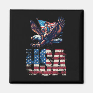 George Washington fährt einen Bald Adler 4. Juli Magnet