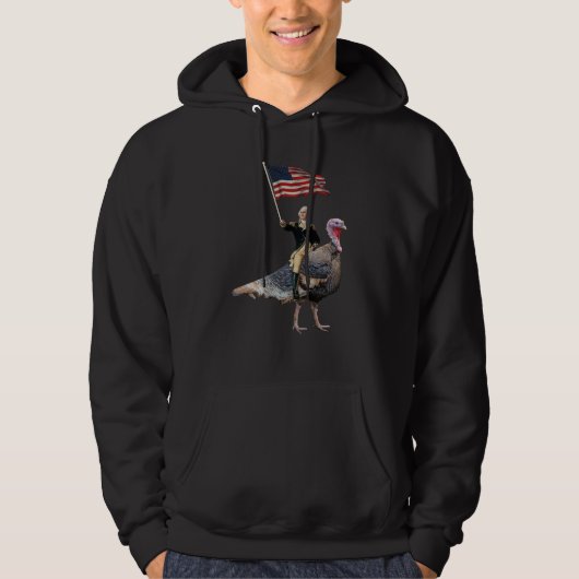 George Washington fährt mit einem türkischen Ernte Hoodie (Vorderseite)