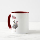 George Washington fährt mit einem türkischen Ernte Tasse (Vorderseite Links)