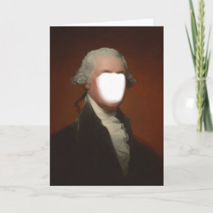George Washington Fotokabine Gesichtsvorlage Karte