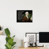 George Washington Freedom of Speech Zitat Print Poster (Heimbüro)