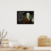 George Washington Freedom of Speech Zitat Print Poster (Küche)