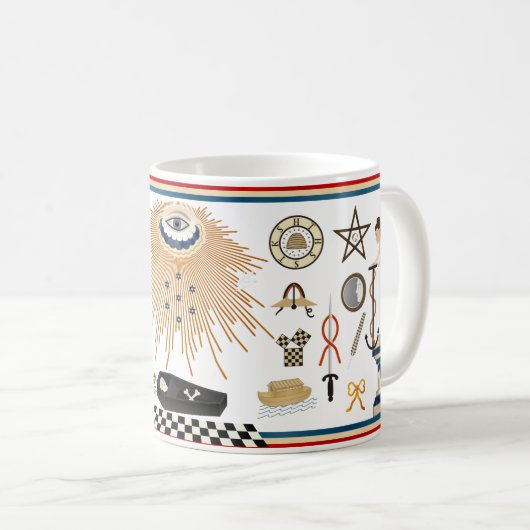 George Washington FreimaurerSchürze Kaffeetasse (VorderseiteRechts)