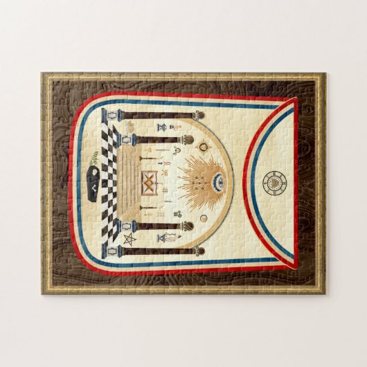 George Washington FreimaurerSchürze Puzzle (Horizontal)