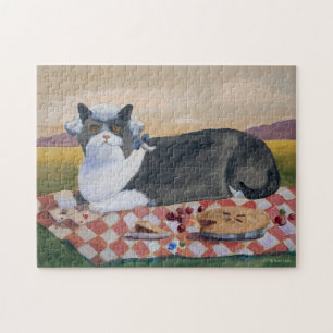 George Washington Funny Cat Puzzle