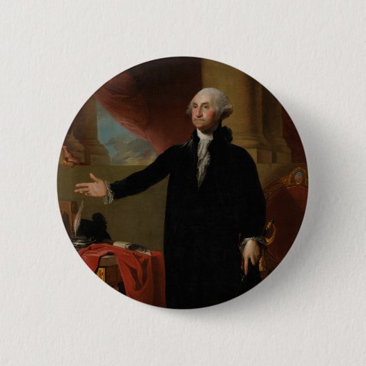 George Washington - Gilbert Stuart (1797) Button (Vorderseite)