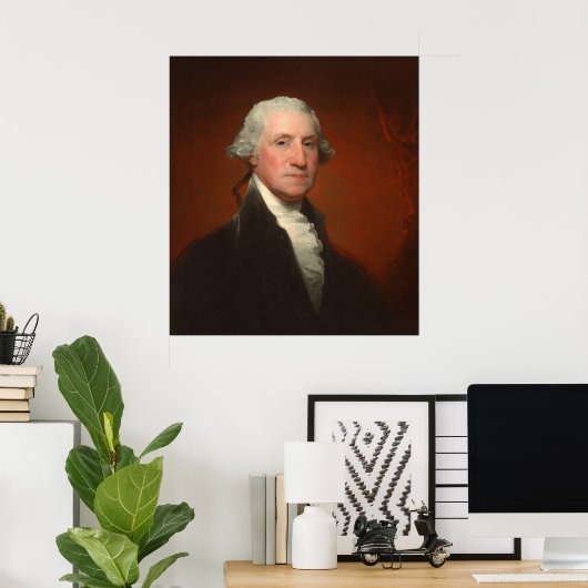 George Washington - Gilbert Stuart Fine Art Poster (Heimbüro)