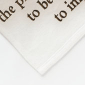 George Washington - Glaube Fleecedecke (Ecke)