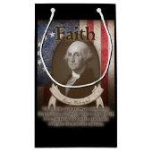 George Washington - Glaube Kleine Geschenktüte (Rückseite)