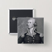 George Washington, graviert durch Asher Brown Button (Vorne & Hinten)