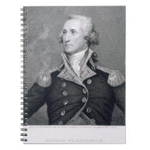 George Washington, graviert durch Asher Brown Notizblock