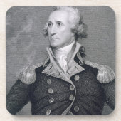 George Washington, graviert durch Asher Brown Untersetzer (Vorderseite)