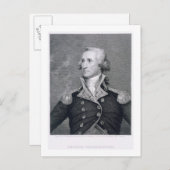 George Washington, graviert von Asher Brown Durand Postkarte (Vorne/Hinten)