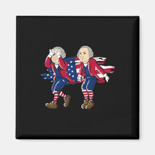 George Washington Griddy American Flag 4. Juli Magnet