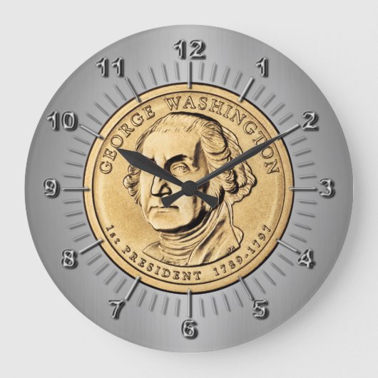 George Washington Große Wanduhr (Vorderseite)