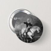 George-Washington-Gruß-Knopf Button (Vorne & Hinten)