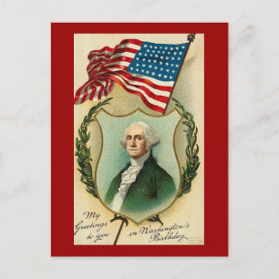 George-Washington-Grüße Postkarte