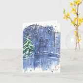 George Washington Holiday Card Karte (Gelbe Blume)