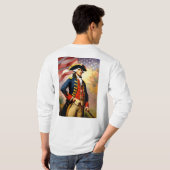 George Washington im Kriegsgefecht T-Shirt (Schwarz voll)