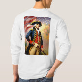 George Washington im Kriegsgefecht T-Shirt (Rückseite)
