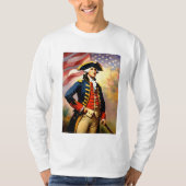 George Washington im Kriegsgefecht T-Shirt (Vorderseite)
