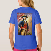 George Washington im Kriegsgefecht T-Shirt (Rückseite)