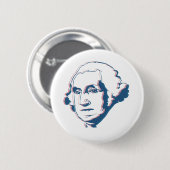 George Washington in 3d Button (Vorne & Hinten)