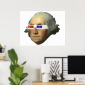 George Washington in 3D Poster (Heimbüro)