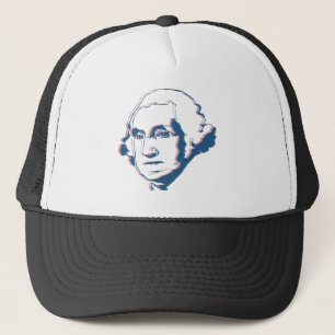 george washington in 3d truckerkappe