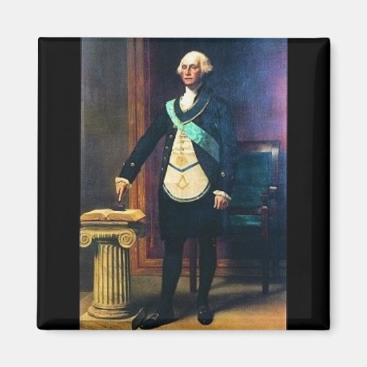 George Washington in Masonic Regelia Magnet (Vorne)