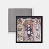 George Washington in Masonic Regelia Magnet (Vorderseite/Rückseite)