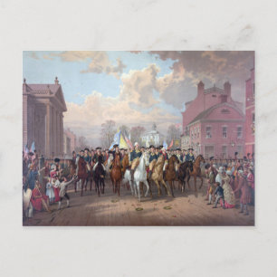 George Washington in New York Postkarten