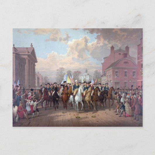 George Washington in New York Postkarten (Vorderseite)