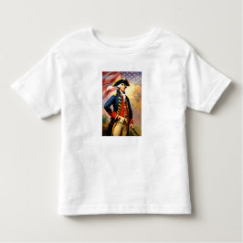 George Washington in war attire Kleinkind T-shirt