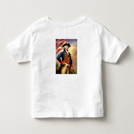 George Washington in war attire Kleinkind T-shirt (Rückseite)