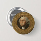 George Washington-Kampagnen-Knopf Button (Vorne & Hinten)