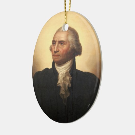 George Washington Keramik Ornament (Links)