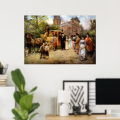 George Washington kommt in die Christliche Kirche Poster (Heimbüro)