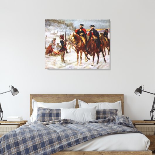 George Washington Lafayette Valley Forge Army Leinwanddruck (Insitu (Schlafzimmer))