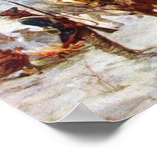 George Washington Lafayette Valley Forge Army Poster (Ecke)